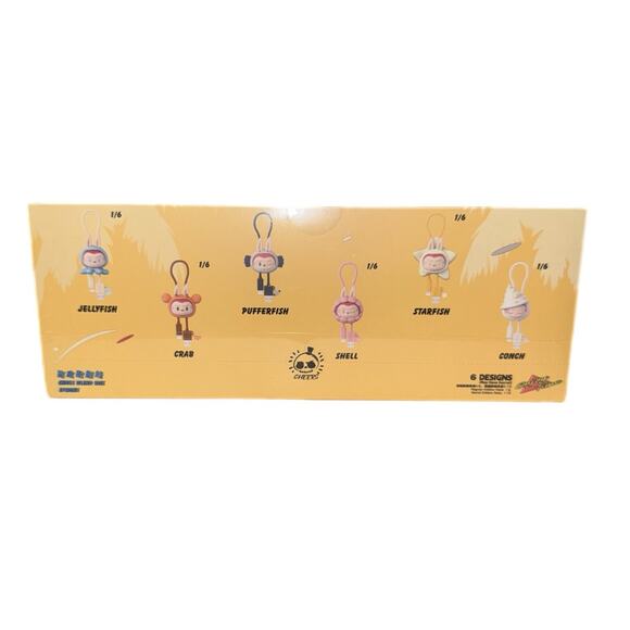 Pop Mart Labubu Monsters Drunk In Sea Iphone Cable Set Of 6 Blind Box New - Picture 2 of 3